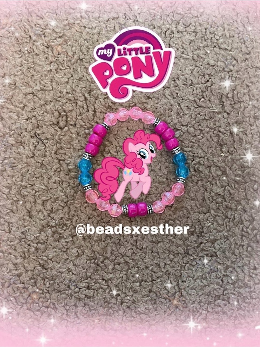 Pinkie Pie Beaded Bracelet - My Little Pony